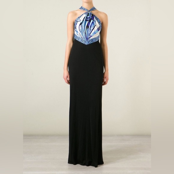 Emilio Pucci Farfalla Halter  Gown - Picture 3 of 16